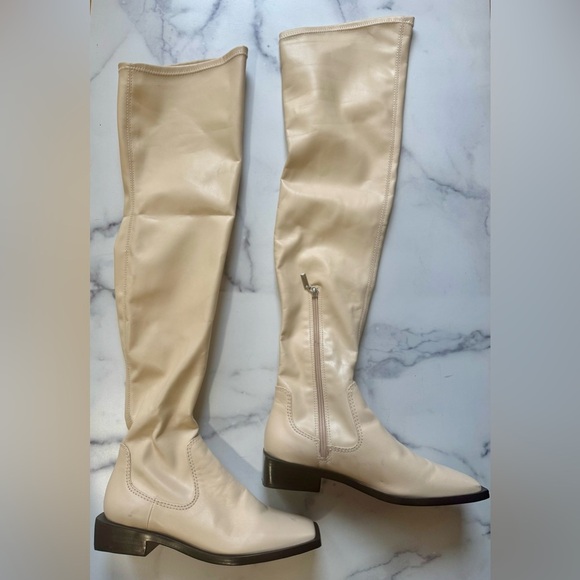 SCHUTZ Shoes - Schutz Guily Up Leather Over-The-Knee Boots, Size 7.5 US